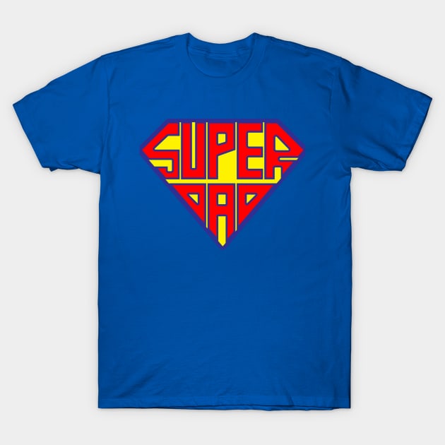 Super Dad Superhero Father Best Dad Gift For Him And Dads T-Shirt by BoggsNicolas